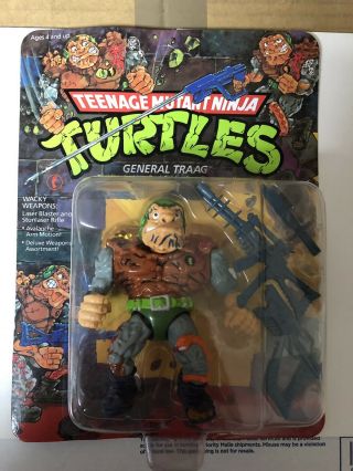 Teenage Mutant Ninja Turtles Tmnt General Traag Figure Playmates 1989 Moc Nos