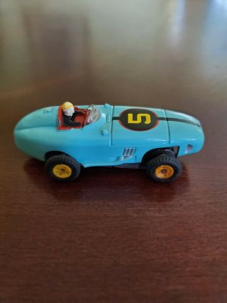 Aurora Ho Tjet Slot Car.  1359 Turquoise Indianapolis Racer.  Close To.