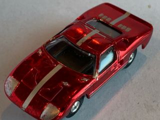 Vintage Aurora Thunderjet 500 Ford Gt Slot Car Body Only Candy Red Stunning