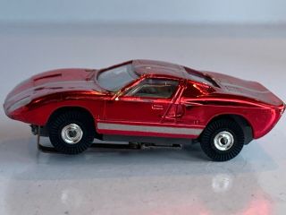Vintage Aurora Thunderjet 500 Ford GT Slot Car Body Only CANDY RED Stunning 2