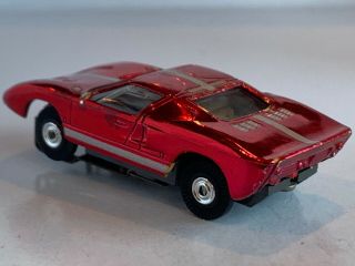 Vintage Aurora Thunderjet 500 Ford GT Slot Car Body Only CANDY RED Stunning 3