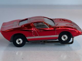 Vintage Aurora Thunderjet 500 Ford GT Slot Car Body Only CANDY RED Stunning 6