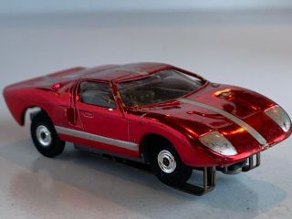 Vintage Aurora Thunderjet 500 Ford GT Slot Car Body Only CANDY RED Stunning 7