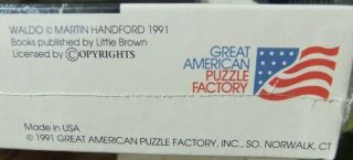 GREAT AMERICAN FACTORY OVER 550 PIECE JIGSAW PUZZLE WHERE ' S WALDO? 2