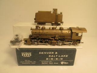 Pfm - Denver & Salt Lake 2 - 6 - 6 - 0 Brass Steam Locomotive