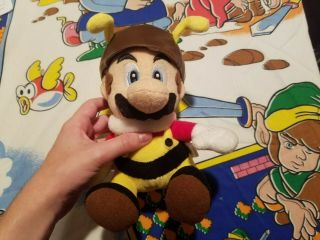 2007 Sanei Mario Galaxy Bee Mario Plush Nintendo Toy Doll Figure