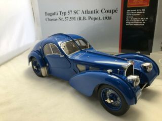 1/18 Scale Metal Die Cast Model Cmc 1938 Bugatti Typ 57sc Atlantic Coupe