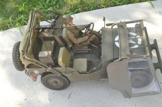 Wow - 21st Century 1:6 Scale Ww2 Us Military Willys Jeep Soldier Local Pckp