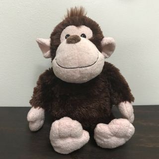 Aroma Home Brown Monkey Plush Stuffed Animal Lovey Cozy Hottie With Scent Pack
