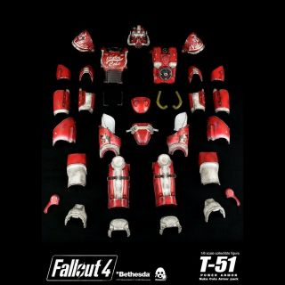 Threezero Fallout 4 T - 51 Power Armor - Nuka Cola Armor Pack 1/6