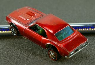 ☆Hot Wheels Redline HK RED Custom Camaro w/GREEN INT 100 HARD TO FIND☆ 2