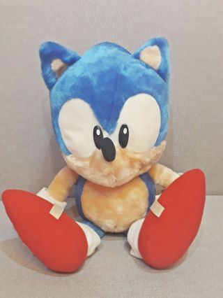 Sonic The Hedgehog Sega 1998 Fuzzy Ufo Prize 15 " Plush Doll Japan