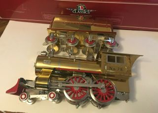 1989 Lionel Classic The Old No.  7 Brass Steam Locomotive,  Tender 6 - 13104,  Box NOS 10
