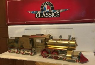1989 Lionel Classic The Old No.  7 Brass Steam Locomotive,  Tender 6 - 13104,  Box NOS 6