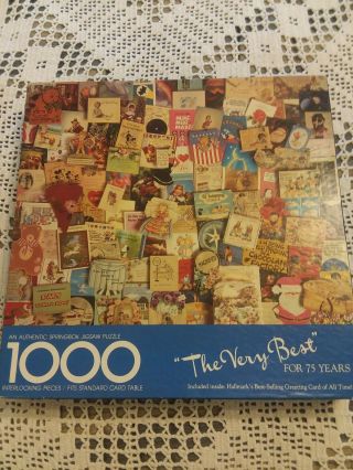 Springbok The Very Best For 75 Years 1000 Pc Jigsaw Puzzle Guaranteed Complete