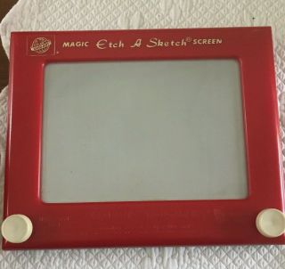 Vintage Ohio Art 505 Etch A Sketch Magic Screen Toy Red