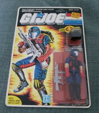 Gi Joe Cobra Viper On Card Made By Hasbro In 1985 Very Noce
