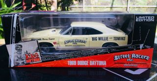1/18 Scale 1969 Dodge Charger Daytona " Big Willie & Tomiko " 3 Issue