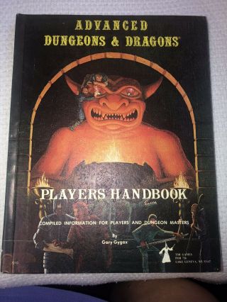 Advanced Dungeons & Dragons Players Handbook 1978 First Edition (3rd Pr)