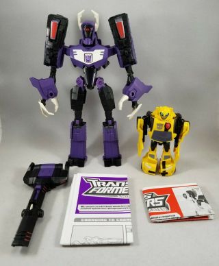 Transformers Animated Shockwave And Bumblebee (target Exclusive) Complete