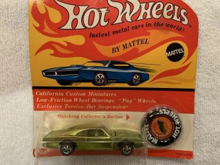 Hot Wheels Redline Custom Dodge Charger Lime/Yellow In Package BP 2