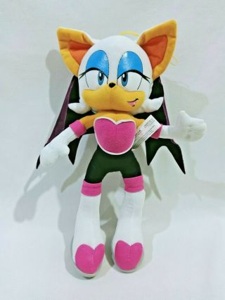 Sonic The Hedgehog Rouge Bat Plush Doll Great Eastern Stuffed Toy Authentic 12 "