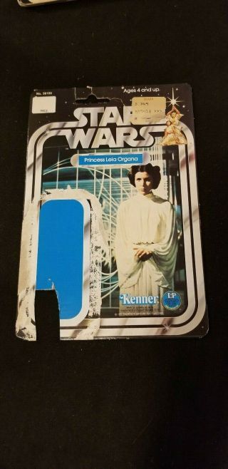 Vintage Star Wars Kenner Princess Leia Organa Card Back