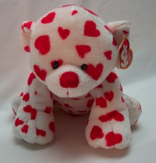 Pluffies Dreamsy The White Bear W/ Red Hearts Plush Stuffed Animal 2007