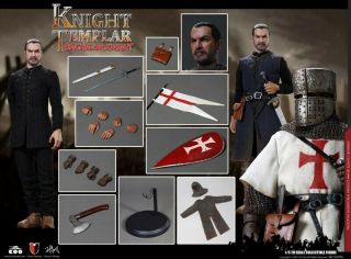 Coomodel Se056 1/6 Templar Knight Bachelor Diecast Soldier Figure Body Toys Gift