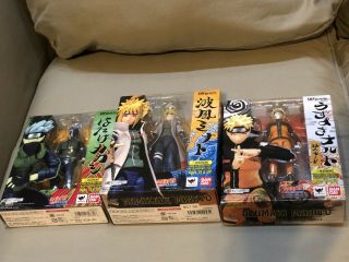 Naruto Shippuden S.  H.  Figuarts Namikaze Minato Uzumaki Hatake Kakashi Authentic