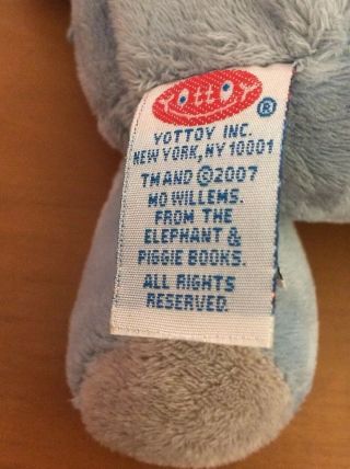 Yottoy Gerald Elephant And Piggie Pig Plush by Mo Willems 5