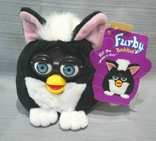 1999 Furby Buddies " Very Good " Plush Bean Bag Toy Tiger Electronics W/tags
