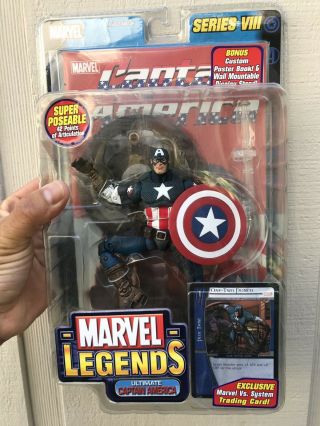 Marvel Legends Captain America Series Viii Toy Biz Action Figure Nib