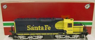 Lgb 2156s Santa Fe Blue & Yellow Diesel Locomotive With Sound Ex/box