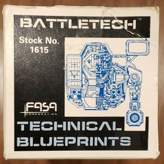 Fasa Battletech Technical Blueprints Rolled Edition
