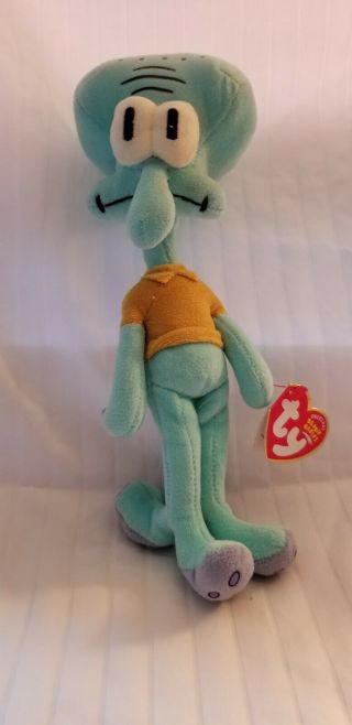 Ty Beanie Baby Squidward Tentacles Spongebob Squarepants With Tag