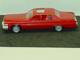 Vintage Plastic 1978 Cadillac Coupe De Ville,  Red Dealer Promo Car