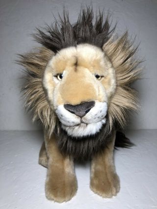 Fao Lion Plush Realistic Stuffed Animal Wild Large Cat Toys R Us Toy Orange 20 "
