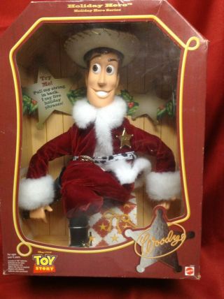 Holiday Hero Woody Toy Story 1999 Mattel Disney Mib