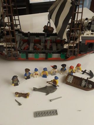 VINTAGE LEGO PIRATES SKULL ' S EYE SCHOONER 6286 NEAR COMPLETE WITHOUT BOX 2