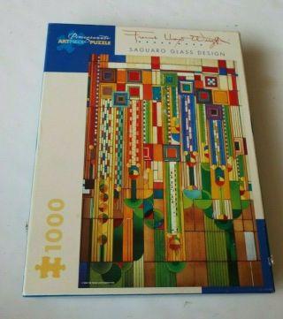 Frank Lloyd Wright Saguaro Glass Design Forms And Cactus Flowers Puzzle 1000 Pc.