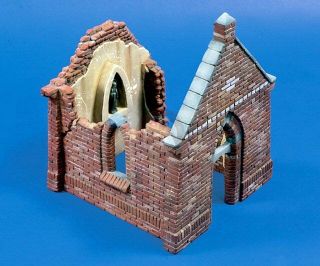 Verlinden 1/35 Ruined Ardennes Chapel Building Section Wwii 1559 (trophy 20016)