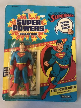 Rare Vintage Kenner Powers Superman 1985 Poster