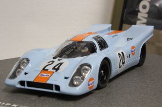 Fly 99072u Gulf Porsche 917k Le Mans 71 1/32 Slot Car 3rd Car For Team 16 Set