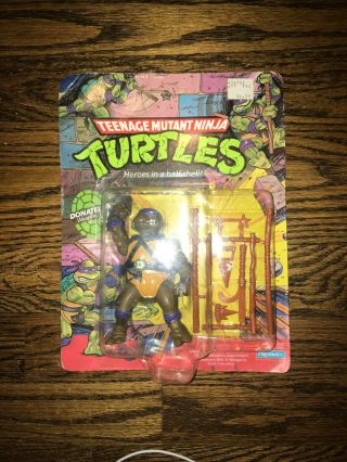 1988 Teenage Mutant Ninja Turtles Tmnt Donatello Figure Moc Playmates