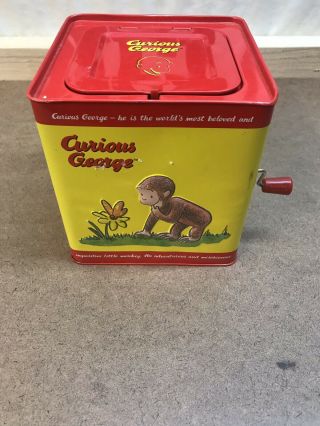 Schylling Classic Curious George Musical Jack In The Box Toy