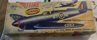 Rebuild The Aurora Blue Spitfire From 1954