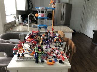 Fisher Price/mattel Rescue Heroes Action Figures & Accessories & Command Tower