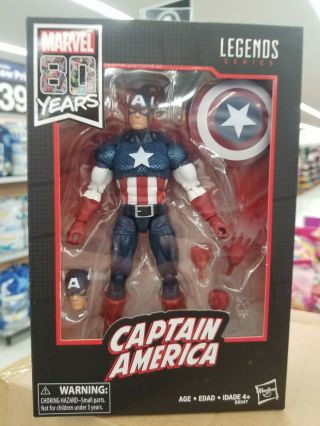Marvel Legends Series 80th Anniversary Captain America Walmart Exclusive
