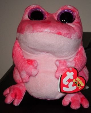 Ty Beanie Boos Smitten The Pink Frog (6 Inch) Mwmt